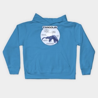 Vertically-Challenged Pangolin Kids Hoodie